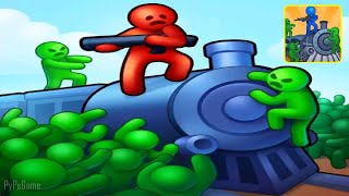 Train Defense Zombie Survival game - All Level Gameplay Zombie Train (IOS Android) screenshot 4