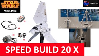 Lego Imperial Shuttle Darth Vader Star Wars MOC: Lambda Class Tydirium - Speed ​​Build 20X !!!