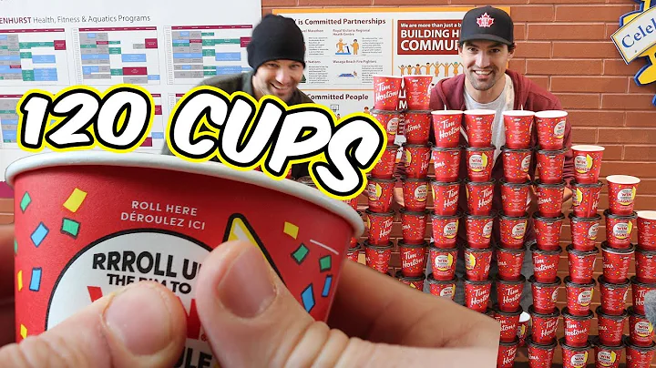 We Rolled 120 Timmies cups at the rink (and won)