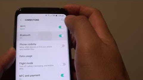 Samsung Galaxy S8: How to Remove Paired Bluetooth Device
