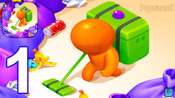 Garbage Land - Gameplay Walkthrough Part 1 Tutorial Cleaner Manager Sell Trash For Money (Android)