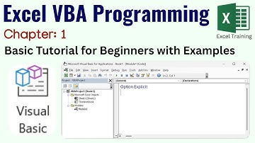 Excel VBA Programming Tutorial (Chapter 1)