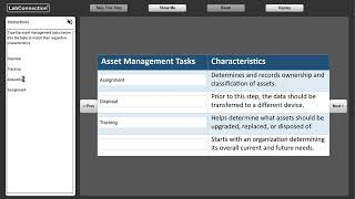 Simulation 15-1: Asset Management