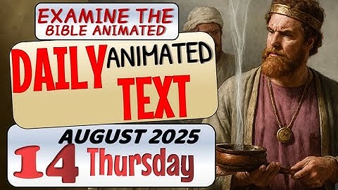 JW DAILY ANIMATED TEXT 🔵KING UZZIAH. ✅ EXAMINE THE BIBLE ANIMATED