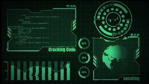 Futuristic Hacker HUD Interface - Login