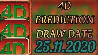 25/11/2020 Singapore, Magnum and SportsToto 4d Prediction (Ramalan 4d : Singapore/Magnum/SportsToto)