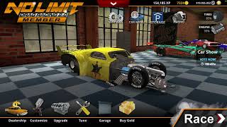 No limit drag racing 2.0 4.4 tune Division X pro mod Willie’s coupe screenshot 3