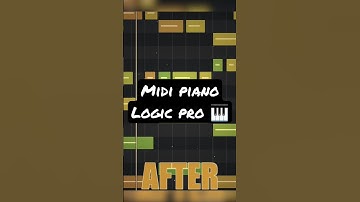 Make MIDI sound insane in Logic Pro X 🔥 #logicprox #logicproxtutorial #musicproducer