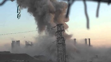 Huge explosion as Hell Cannon hits   weapons cache   in Syria