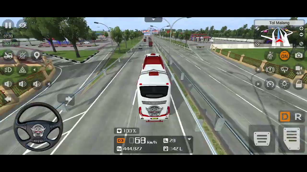 busy road and passing problem #bus #driving #road #game - YouTube