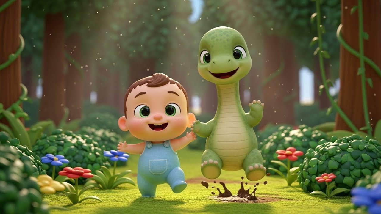 Peekaboo Baby Dinosaur | Fun Dinosaur Song for Toddlers to Sing and Play