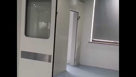 automatic hospital door with foot sensor