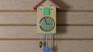 The cuckoo clock. Blender animation