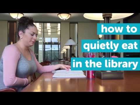 Como comer tranquilamente na Biblioteca