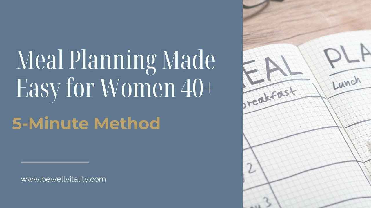 Meal Planning Made Easy for Women 40+: 5-Minute Method - YouTube