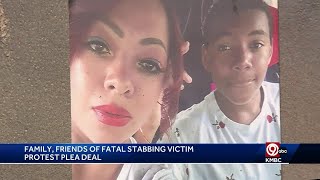 Friends, family protest plea deal given in stabbing death of Kansas City middle school student
