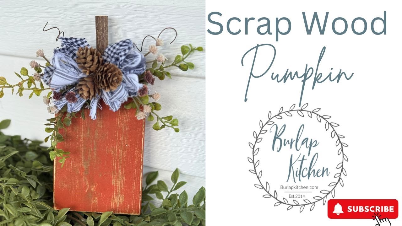 🍂 DIY Scrap Wood Pumpkin | Rustic Fall Craft Idea 🍂 - YouTube