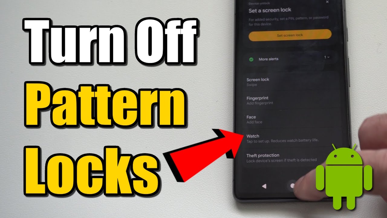 How to Turn Off the Pattern or PIN on your Google Pixel Android Phone ...