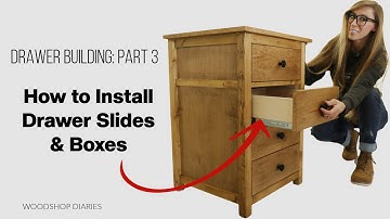How to Install Drawer Slides and Drawer Boxes