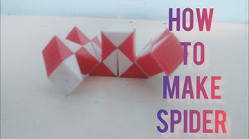 How to make Spider with snake cube easy tutorial smiggle snake puzzle Rubik