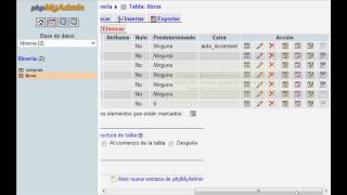 Dreamweaver CS4. Modificar tablas de BD desde phpMyAdmin.
