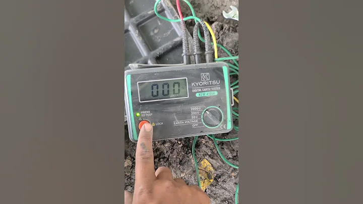 Ground testing for lightning ⚡ protection system.