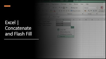 How to Excel | Concatenate and Flash Fill in Excel