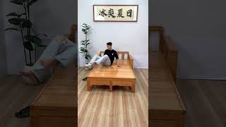 Small Space Hack: This Bench Secretly Turns Into a Bed!