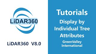 Lidar360 V8 - Forestry Display By Individual Tree Attributes Lidar Software Tutorial