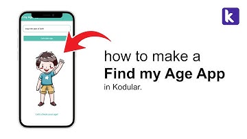 How to Make a Find My Age App | Kodular Tutorial