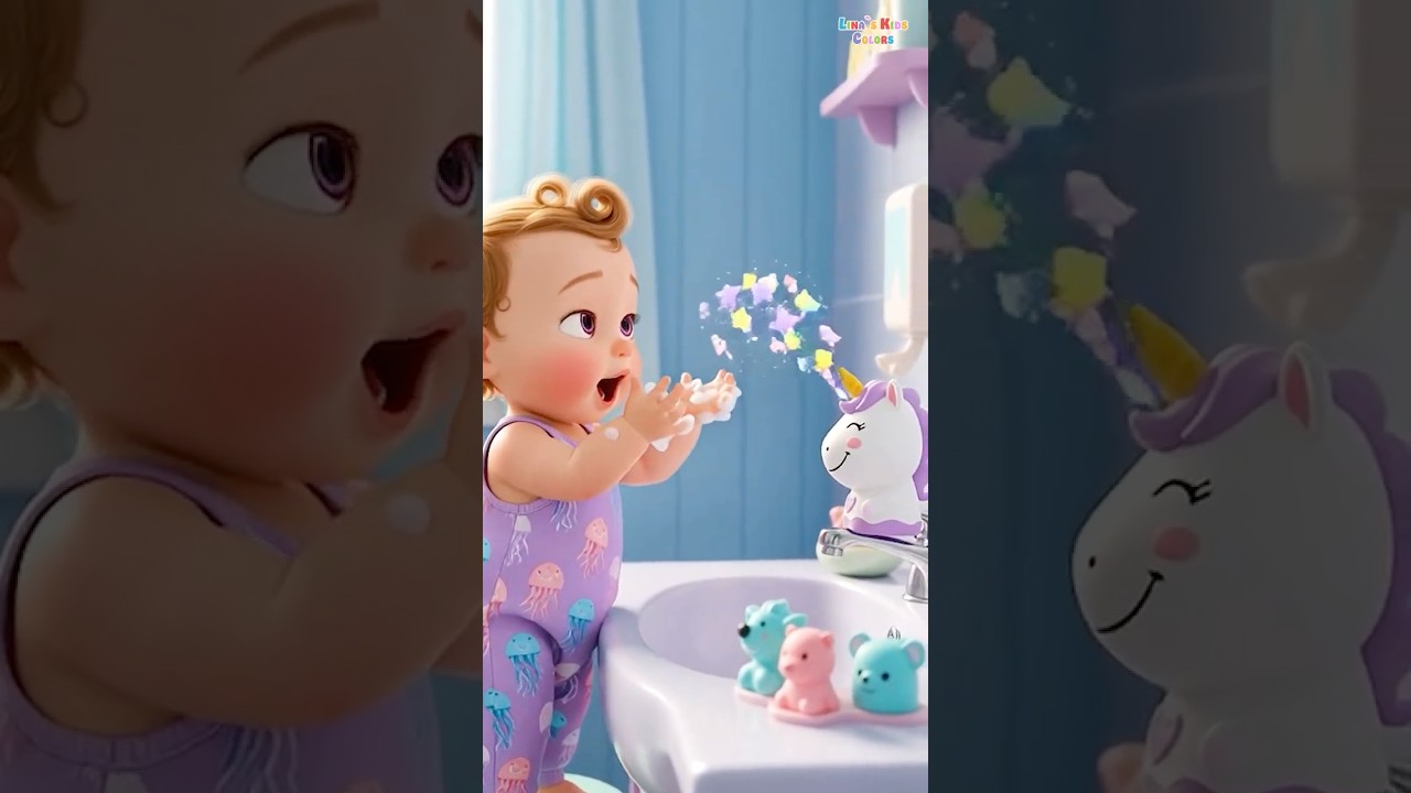 Мультяшный танец для мытья рук 🧼 Веселая детская анимация 