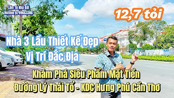 HẾT NƯỚC CHẤM ! NHÀ ĐẸP CẦN THƠ - MẶT TIỀN ĐƯỜNG LÝ THÁI TỔ KHU DÂN CƯ HƯNG PHÚ CÁI RĂNG CẦN THƠ