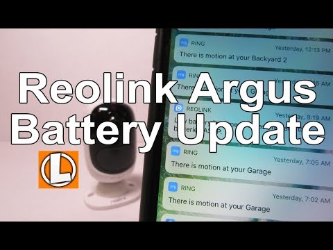 reolink argus pro battery life