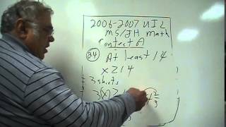 Prob 24 UIL math jr high test A TX