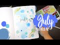 July Bullet Journal Plan With Me | Easy Watercolor Theme!!