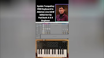 Synido Tempokey K25 - MIDI keyboard connect to Ableton Live Daw for Beginners - Pad bank