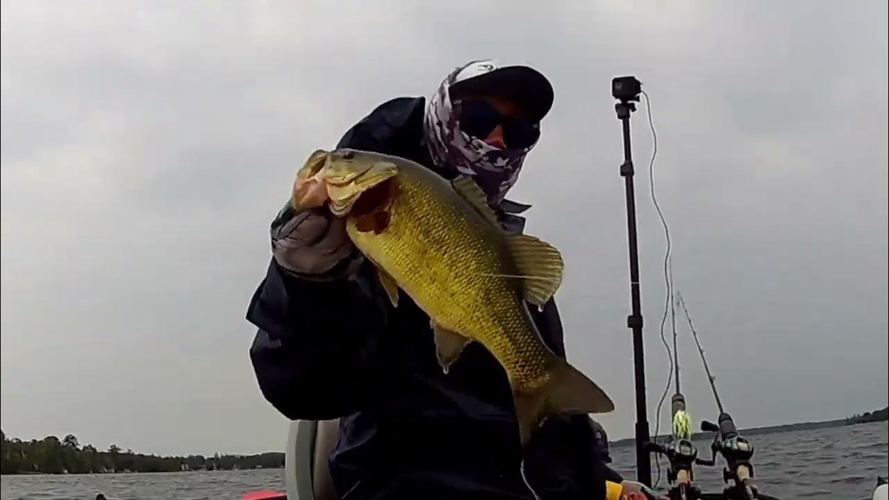 BALSAM LAKE BASS INHALES MY LURES YouTube