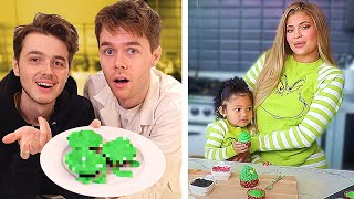 We tried Kylie Jenner \& Stormi’s Grinch Cupcakes Recipe