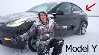 Tesla Model Y Durability Test - Off Roading on Arctic ICE?!