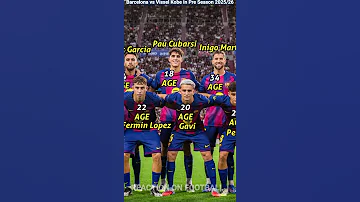 FC Barcelona 3 1 Vissel Kobe Won In Pre Season Club Friendly 2025 2026 Barcelona Players Age 