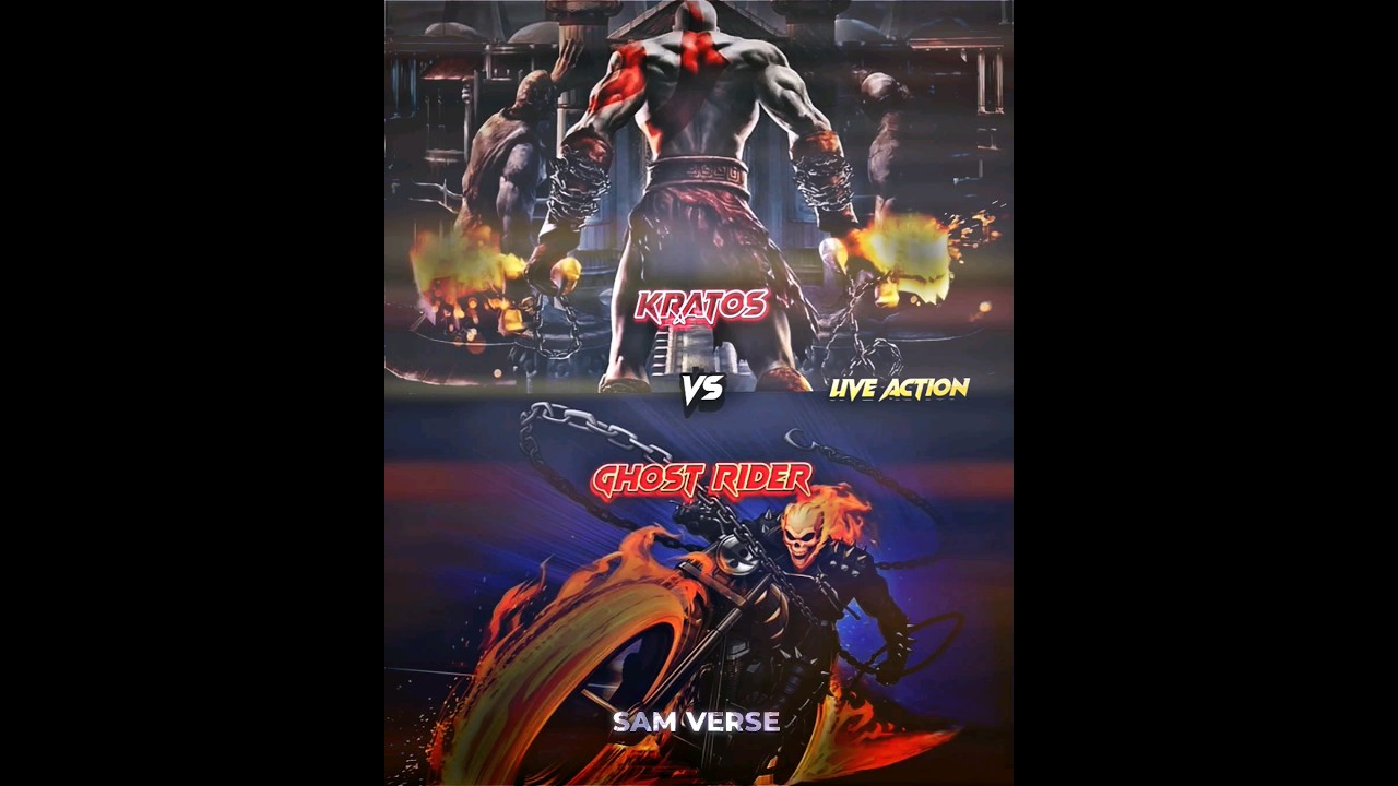 Kratos🗿vs Ghost Rider 🔥 