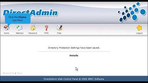 How to password protect a directory in Direct Admin