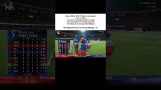 David Millar 🥶🔥💀 #cricket #ipl #davidmiller #rcbvsdc #viral