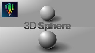 ⚫ From 2D to 3D? - Design a 3D Sphere/Ball in CorelDraw | Ball Shading