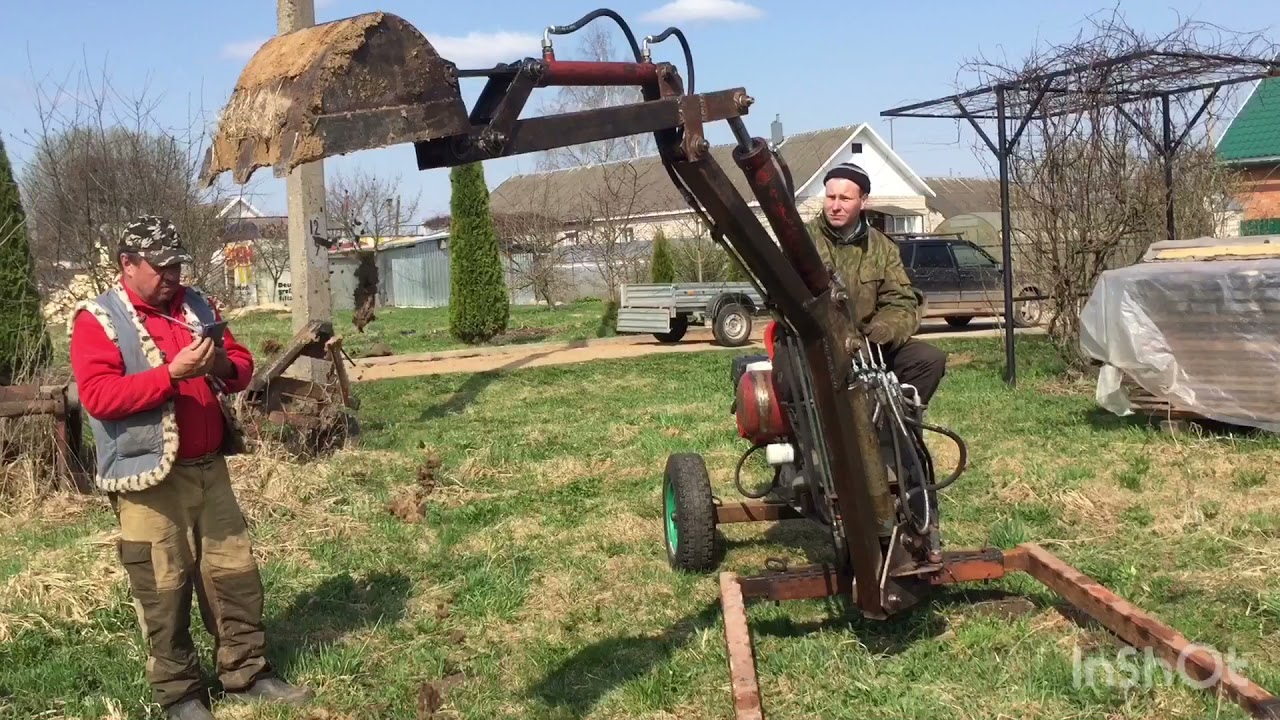 Самодельный мини экскаватор