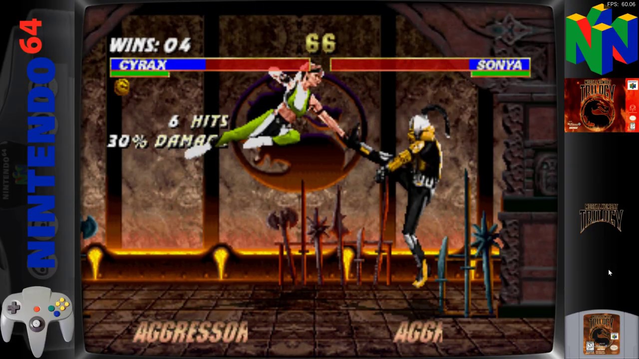 mortal kombat trilogy n64 moves