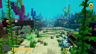Minecraft Dungeons Gameplay: Coral Rise | Hidden Depths DLC