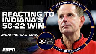 Peach Bowl Reaction 🍑 Indiana blows out Oregon to advance to natty | SC with SVP