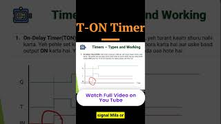 On-Delay Timer (T-ON) Logic in 60 Seconds! 🛠️ #industrialautomation  #deltaplc  #plcprogramming