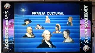 Cartelera - Franja Cultural Y Logo Tvn 1985 Pro. Archivos En Vhs.